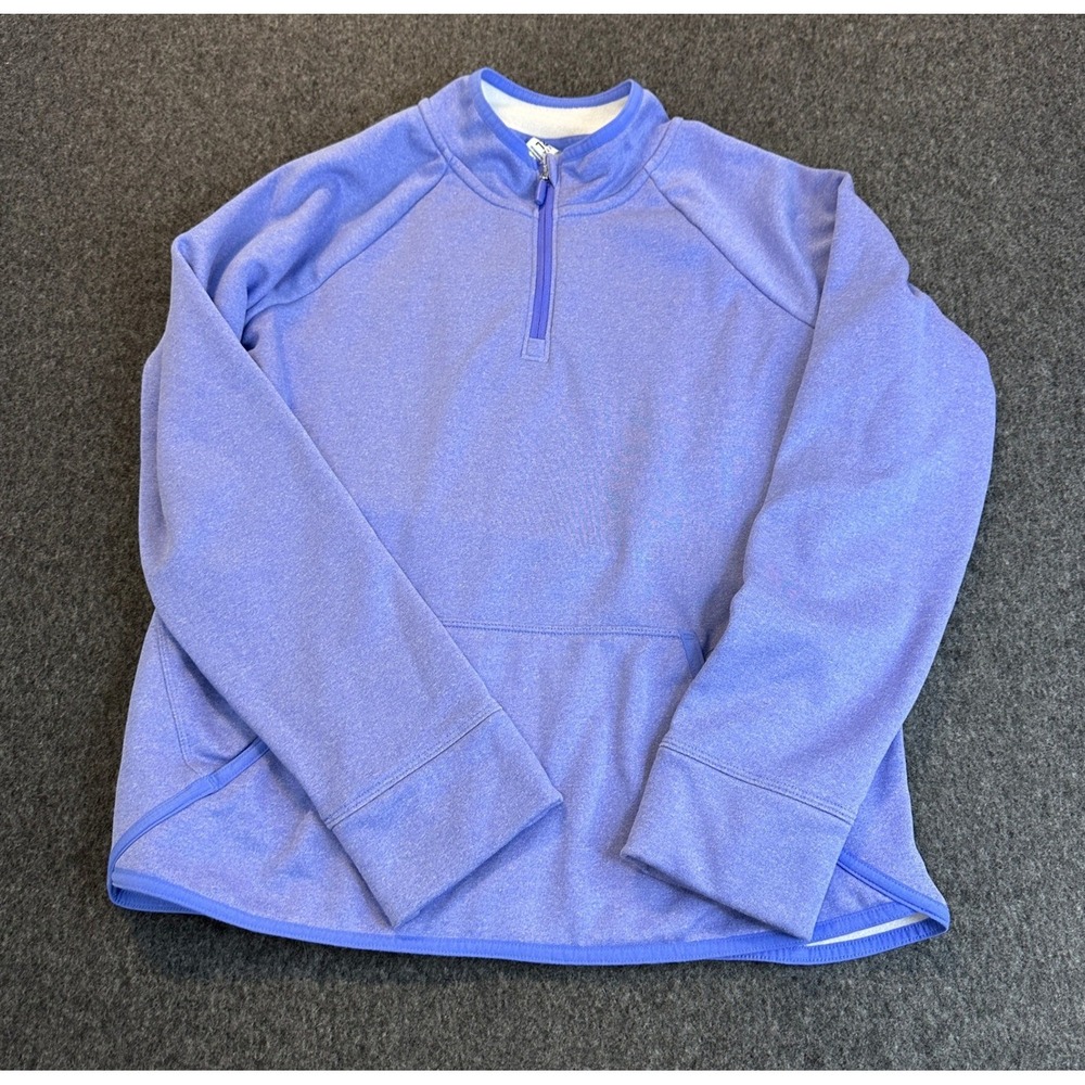 Athleta Girl Plush Crush Fleece Half Zip Pullover Purple Heather Jacket XXL 16 - Picture 2 of 14